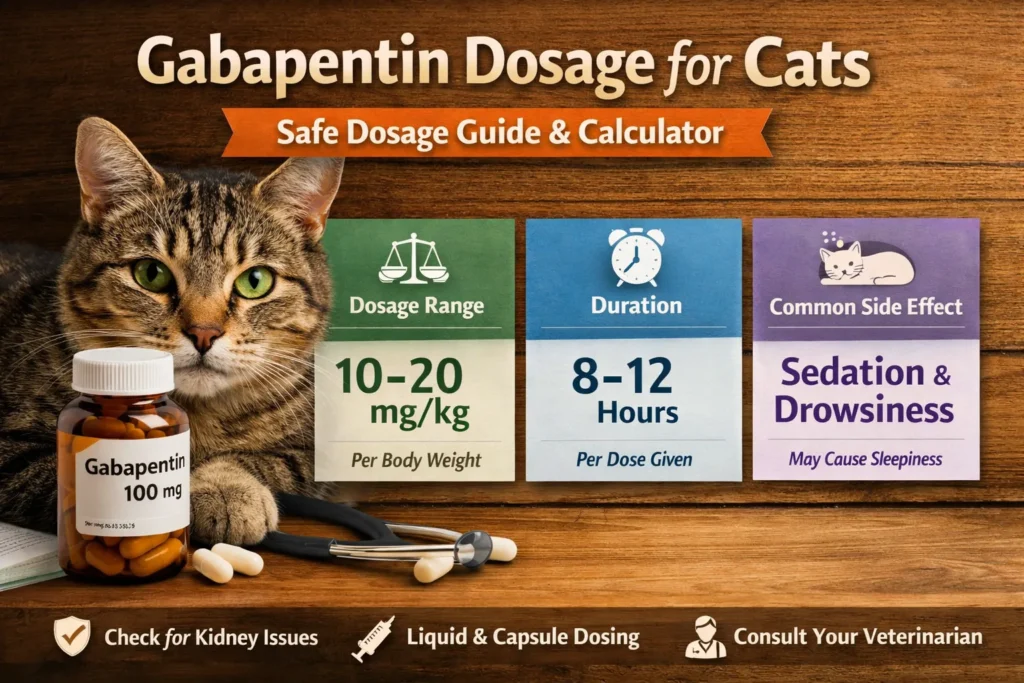 Gabapentin Dosage for Cats Calculator