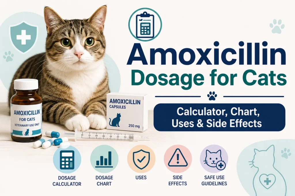 Amoxicillin Dosage for Cats Calculator, Chart, Uses & Side Effects